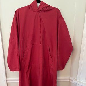 Red Cotton Size 8 Ottodame Hooded Dress (made in Italy!)